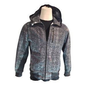 Lululemon Men's Black and Gray Hooded Sweater